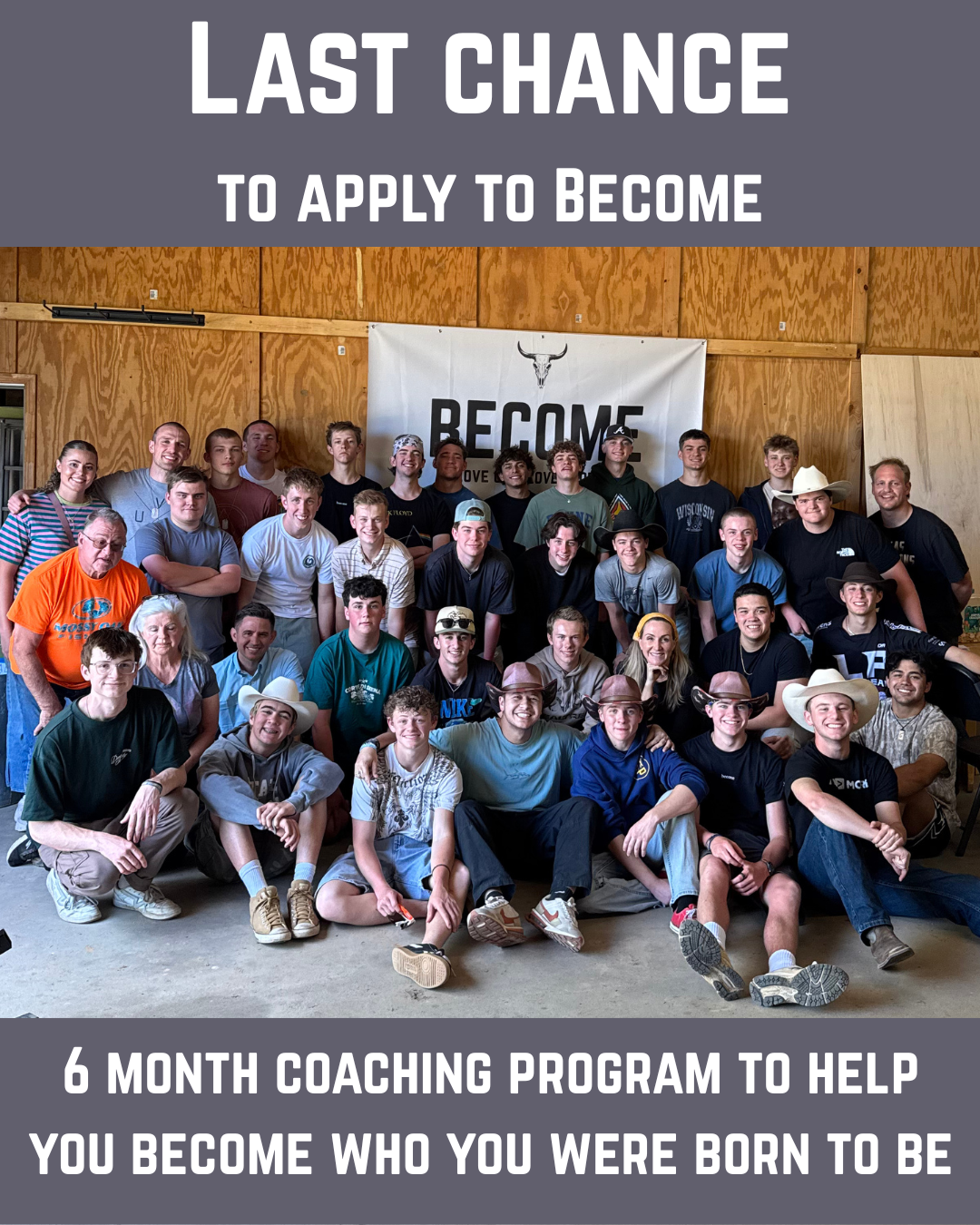Last chance to apply group photo