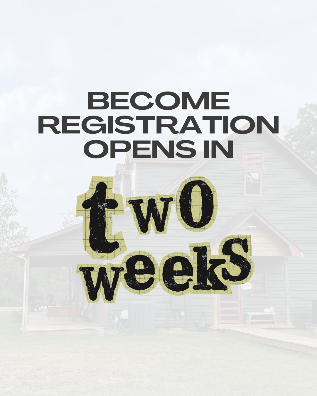 Registration opens in two weeks